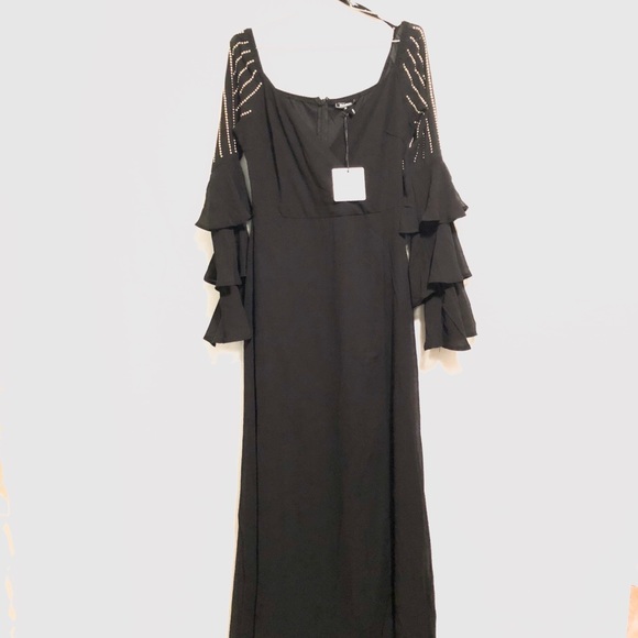 Soieblu Dresses & Skirts - SOLD - All black dress, bell sleeves